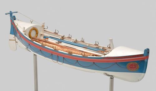 Self-Righting Pulling and Sailing Lifeboat, Christopher Brown, Builder's Model