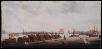 Prison Hulks in Line Ahead at Portsmouth Harbour