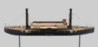 Paddle Steamer Ferry (design for two vessels - Squires and Gordon), Builder's Model