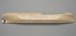 A Builder's Plating Half Model of a Coastal Freighter Hull