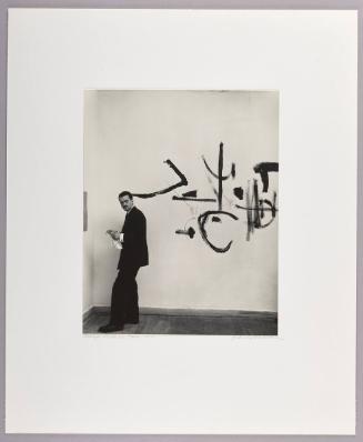 Georges Mathieu, [painter, Paris, France]
