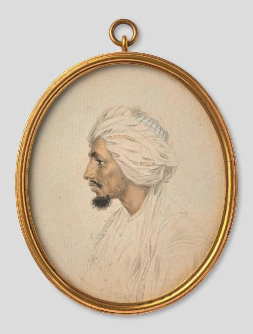 Profile portrait of the Sultan of Johanna