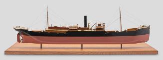 Half-hull Rigged Builder's Model of the Single-screw Passenger and Cargo Freighter 'Gresham'