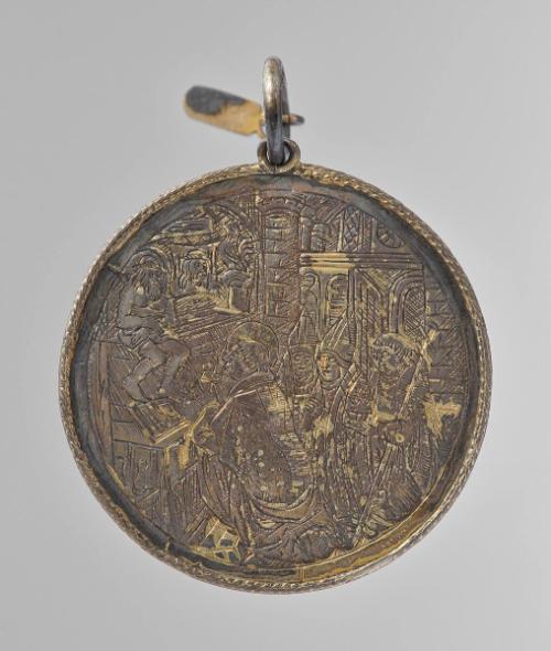 Pendant: Mass of St. Gregory, and the Coronation of the Virgin