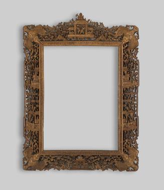 Frame, Gilt boxwood, Chinese