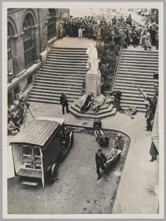 Realistic Gas Masks in Air Attack Defence Measures Tested in Paris.