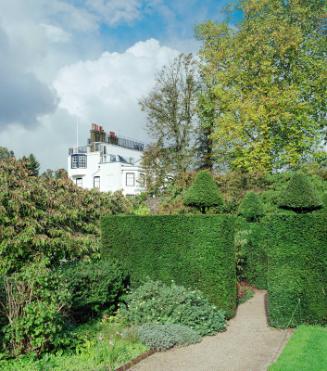 The Admiral's House as seen from the Upper Garden at Fenton House