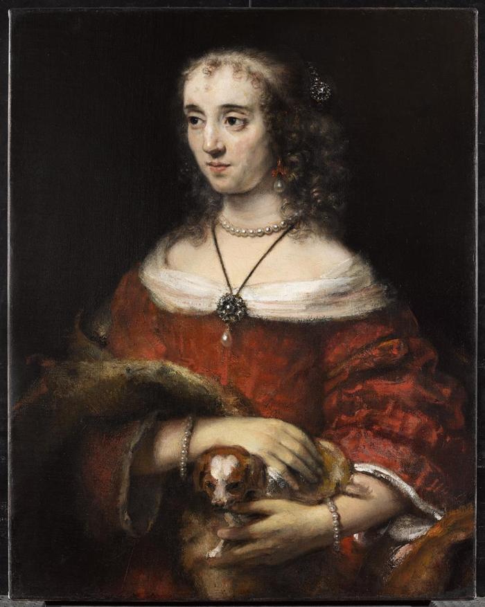 Portrait of a Woman with a Lap Dog
