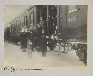 Group of train's personnel