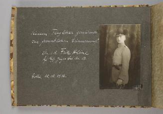 Page 2 of the presentation album, portraits of German pilots