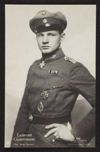 German Aces, [Portrait of Lieutenant Gontermann]