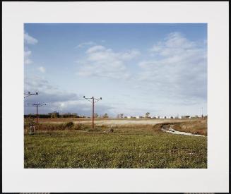 Approaching lights and feul farm, O'Hare Airfield, Chicago