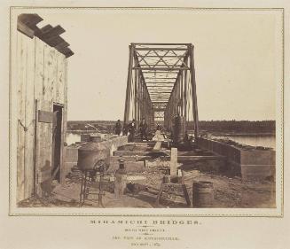 Miramichi Bridges: South West Branch. End view of superstructure. 3rd Sept., 1874