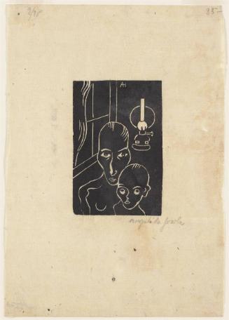 Woman, Child and Lamp