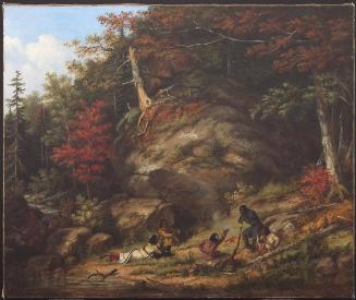 Forest Scene with Indian Hunters