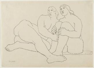 Two Seated Figures
