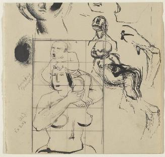 Page 155 from No. 3 Notebook: Study for Manchester Mother and Child