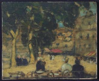 Sketch for "La Place Chateaubriand, St. Malo"