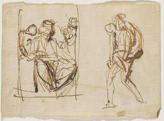 Studies of a Standing Figure and an Old Testament Scene
