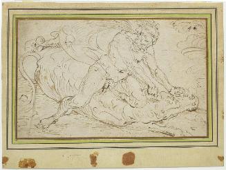 Hercules Killing the Cretan Bull