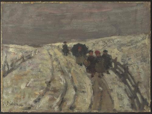 Sketch for "Return from School"