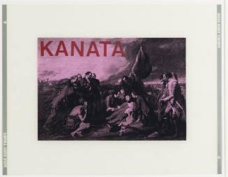 Working study for Kanata  (painting based on Benjamin West's painting Death of Wolfe, 1770)