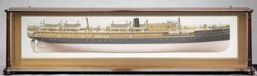 Brazilian Passenger Cargo Ship, Manaos, Builder's Half Model