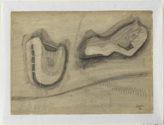 Three Ideas for Sculpture: Study for Reclining Figure