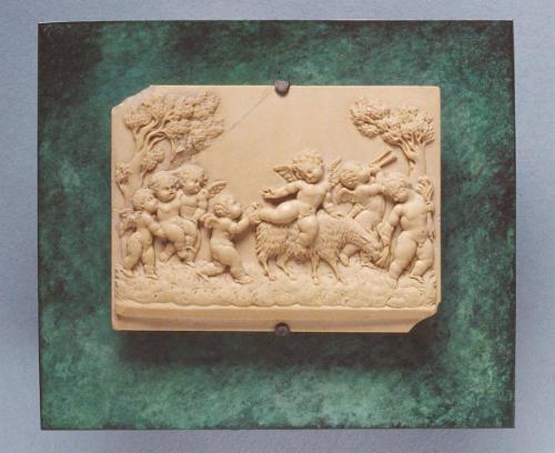 Putti Playing with a Goat