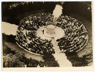 A General View of the Ceremony at the Unveiling of the Memorial to George Eastman, the Camera Inventor and Manufacturer, (who Committed Suicide on March 14, 1932) at Rochester, New York, on Sept. 16.