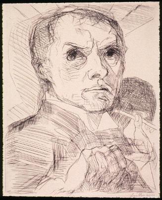 Selbstbildnis   Plate 1 from Gesichter Portfolio