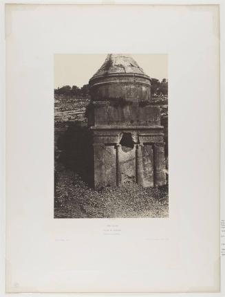 Jérusalem, La Vallée de Josaphat: Details du tombeau d'Absolom