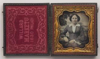 Unknown sitter [Young woman against painted backdrop]