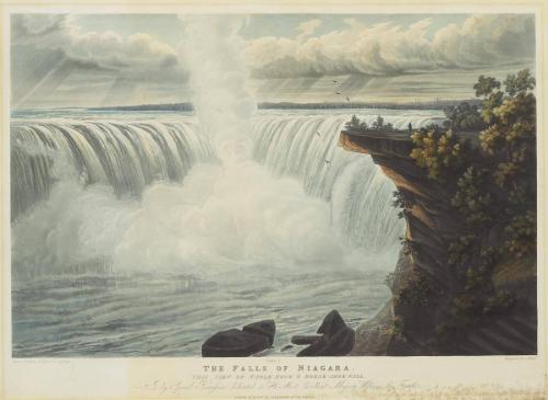 The Falls of Niagara: Plate 1   This View of Table Rock & Horse-Shoe Fall