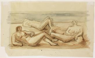 Three Reclining Nudes (recto) Reclining Figure (verso)