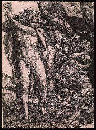Hercules fighting with the Hydra of Lernea, Plate 4 from The Deeds of Hercules