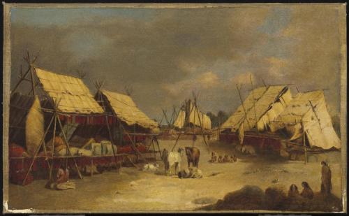 Drying Salmon at the Dalles, Columbia River