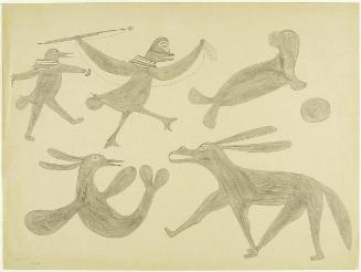 Spirit Animals Chasing a Seal