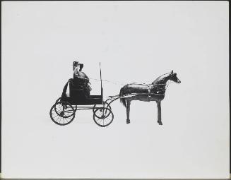 Sculpture (horse and buggy)