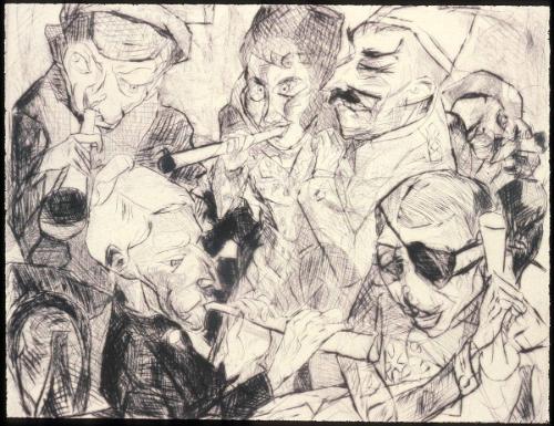 Prosit Neujahr   Plate 17 from Gesichter Portfolio