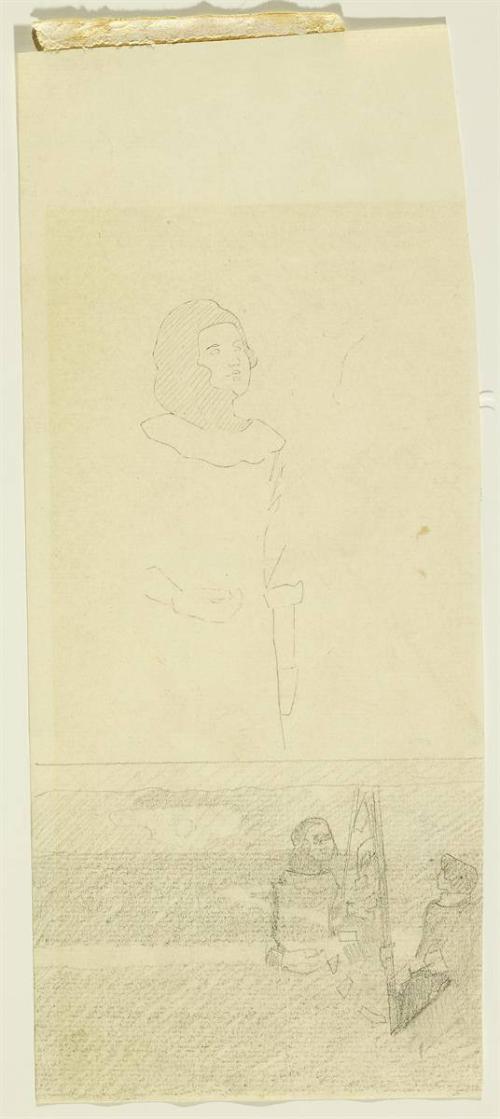 Female Figure Looking Up