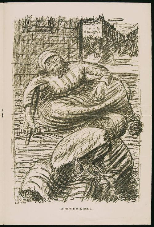 Strassenecke in Warschau