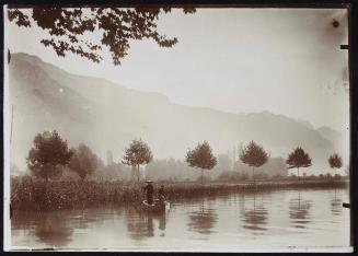 Annecy - the avenue, the lake, the Veyries - near Albigny - in 2 negatives, no. 2