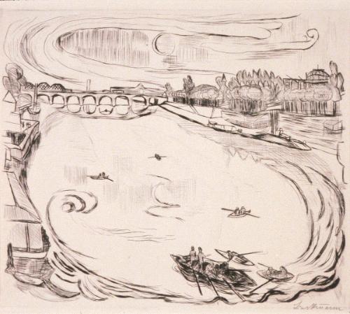 Mainlandschaft   Plate 6 from Gesichter Portfolio