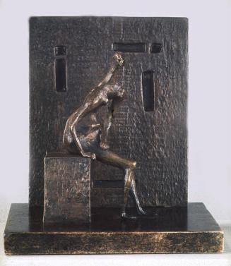 Maquette for "Girl Seated against Square Wall"
