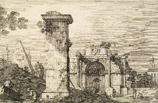 Landscape with Ruined Monuments from Vedute altre prese da i luoghi altre ideate da Antonio Canal (Other views taken from other places designed by Antonio Canaletto)
