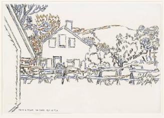 House and Rail Fence