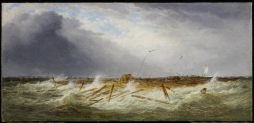 Raft in Danger in the St. Lawrence