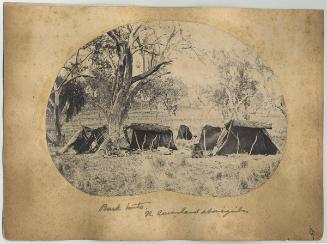 Bark Huts (page marked 15) (recto); Camel Trains… )page marked 16) (verso)