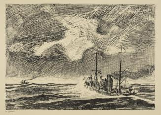Trawlers in a Rough Sea